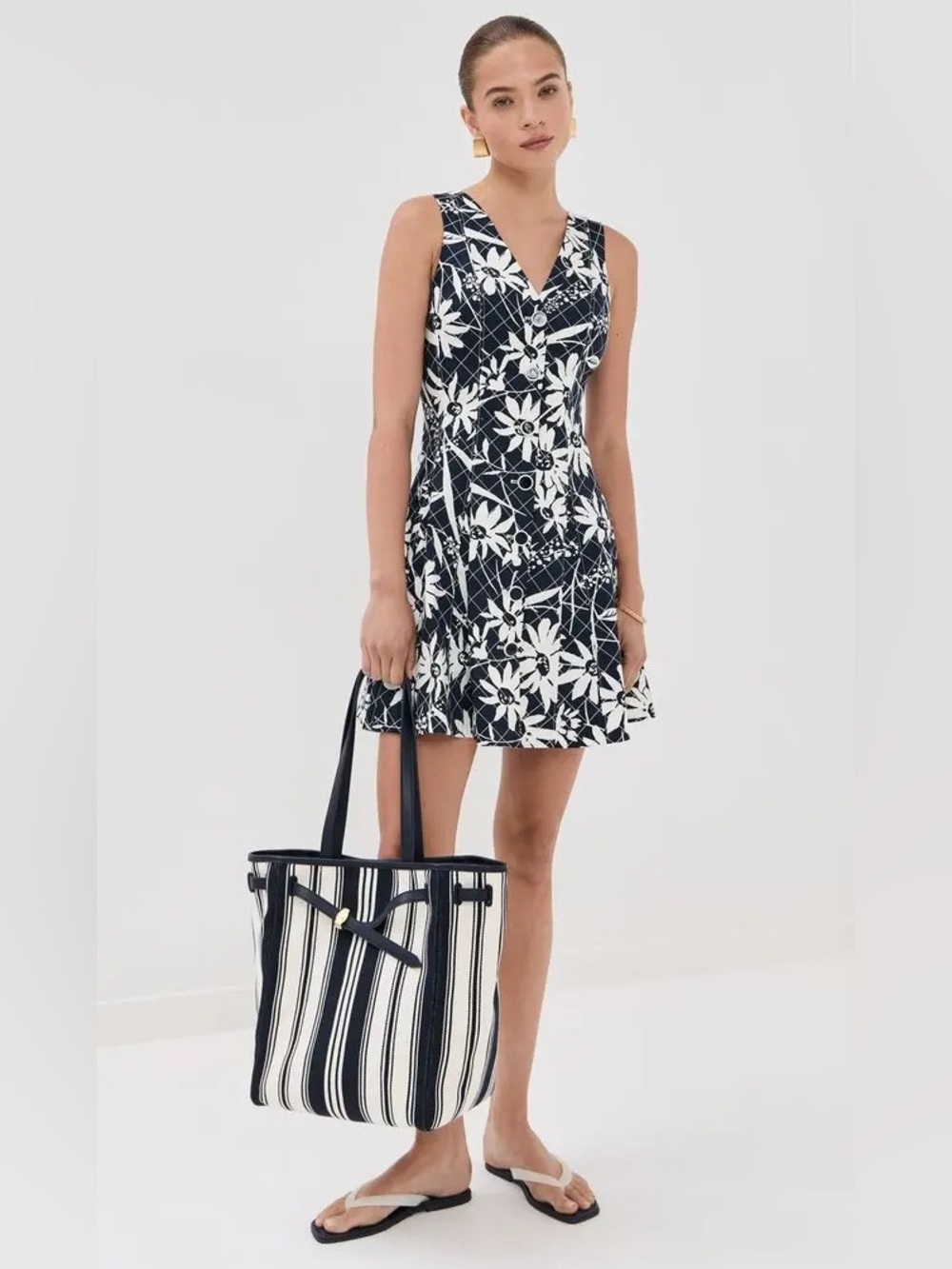Veronica Beard Lou Floral Sleeveless Mini Dress